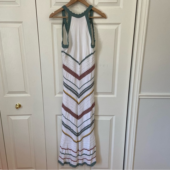 Alexis Knit Crochet Multi Colour Summer Midi Dress Revolve Size Large - Picture 7 of 7